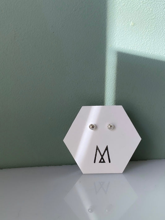 Belle of the Ball Stud | Silver