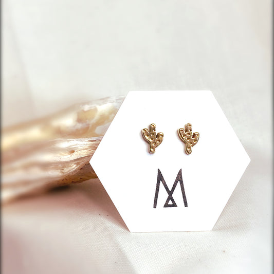Cactus Stud | Brass