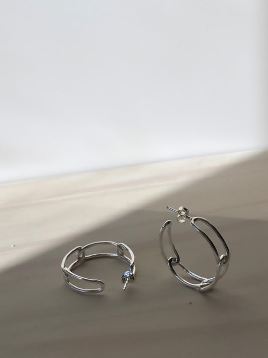 Never Break the Chain Hoop | Silver