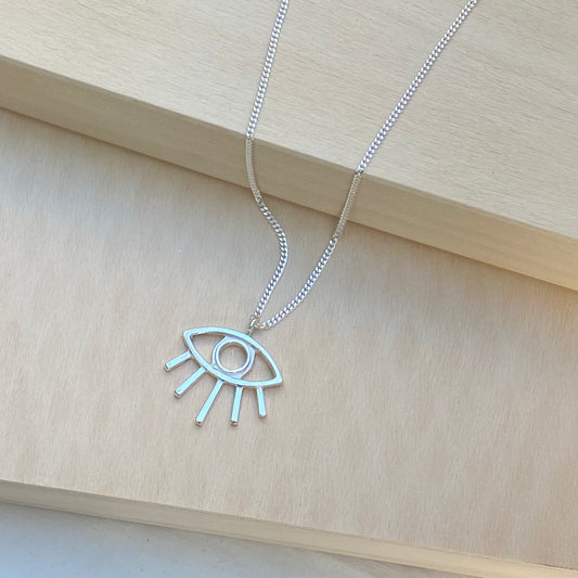 Eye Reyes Necklace | Silver
