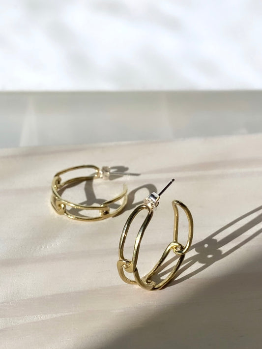 Never Break the Chain Hoops | Brass