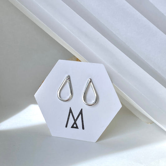 Raindrop Stud | Silver