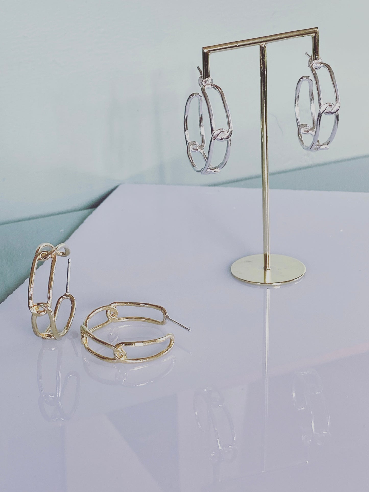 Never Break the Chain Hoop | Silver