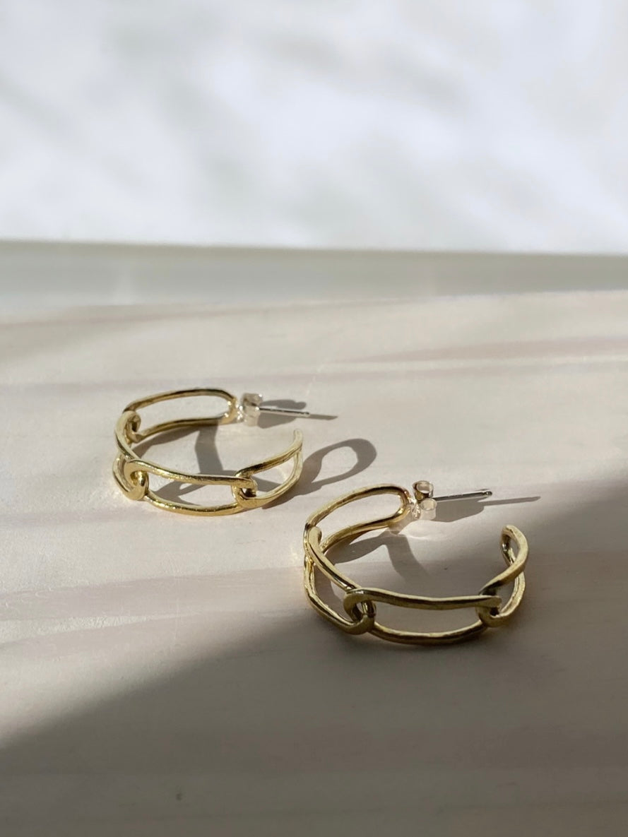 Never Break the Chain Hoops | Brass