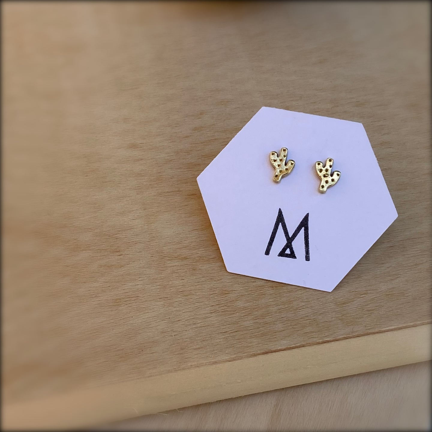 Cactus Stud | Brass