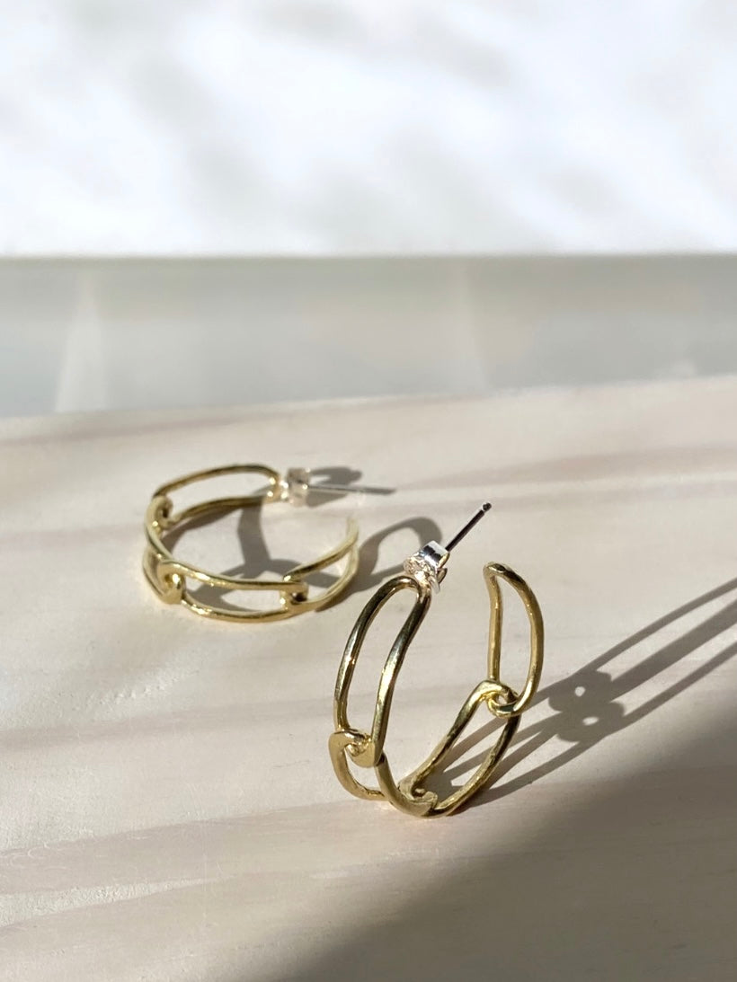 Never Break the Chain Hoops | Brass